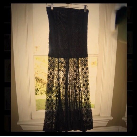 Dresses & Skirts - Black Lace Sheer Maxi